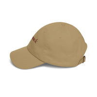 Bearsnack Wordmark Dad Cap, Embroidered Bear Paw Cotton Twill Hat