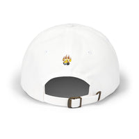 Bearsnack Wordmark Dad Cap, Embroidered Bear Paw Cotton Twill Hat