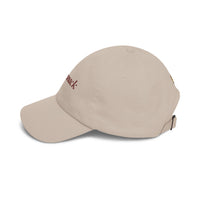 Bearsnack Wordmark Dad Cap, Embroidered Bear Paw Cotton Twill Hat