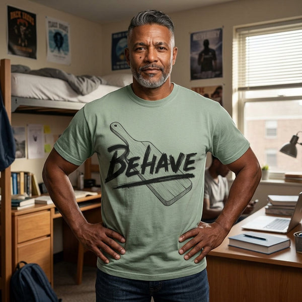 Behave Paddle Graphic Tee, Daddy Energy Humor Shirt, Comfort Colors Cotton Unisex Tee